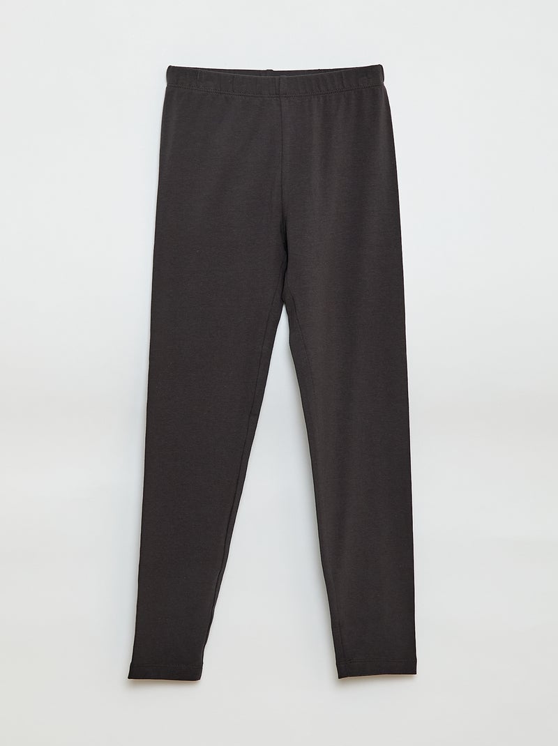 Setje met 2 lange leggings Groen - Kiabi