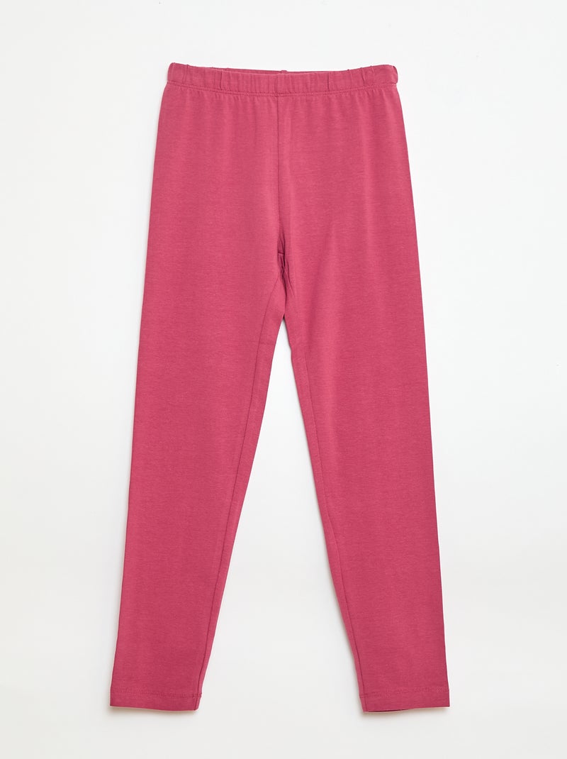 Setje met 2 lange leggings Rose - Kiabi