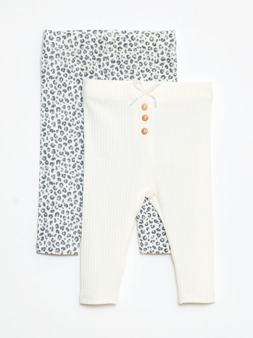 Setje met 2 lange leggings - Kiabi