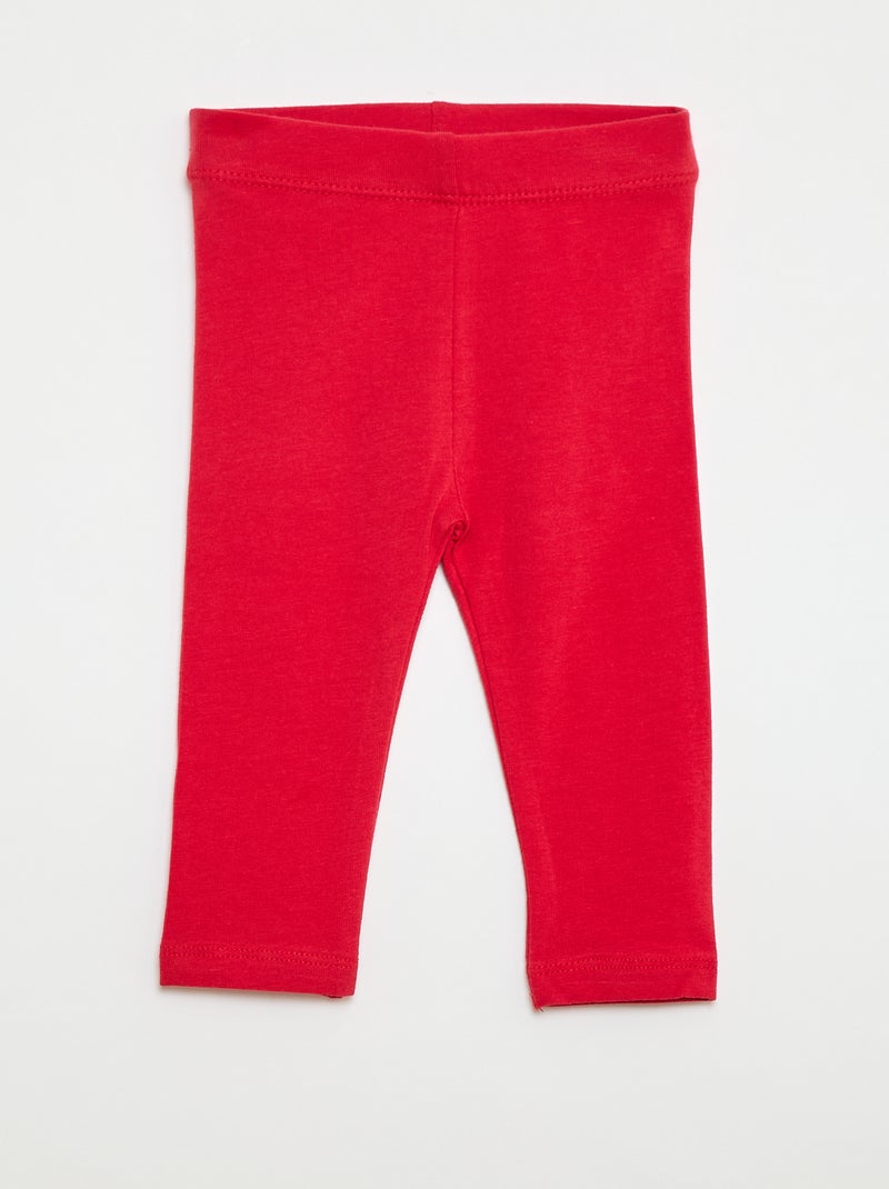 Setje met 2 lange leggings Wit - Kiabi