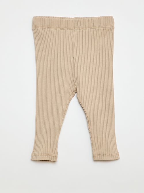 Setje met 2 leggings van ribtricot - Kiabi