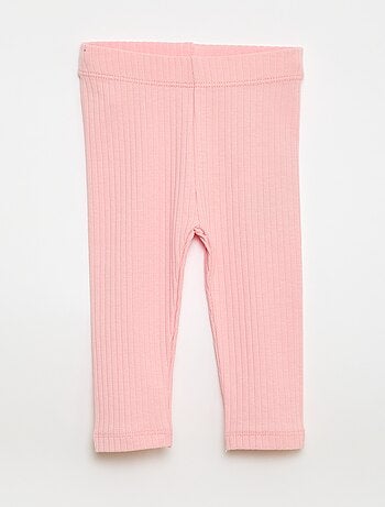 Setje met 2 leggings van ribtricot