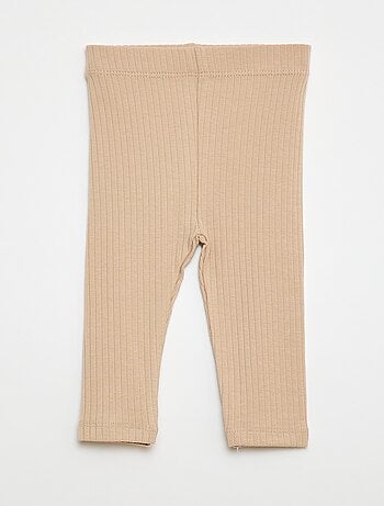 Setje met 2 leggings van ribtricot