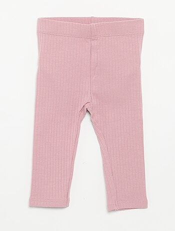 Setje met 2 leggings van ribtricot