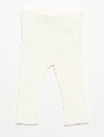Setje met 2 leggings van ribtricot
