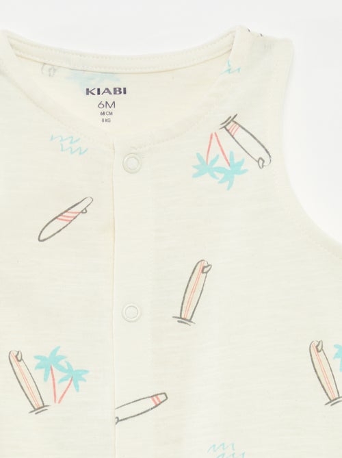 Setje met 2 luchtige slaappakjes zonder mouwen - Kiabi