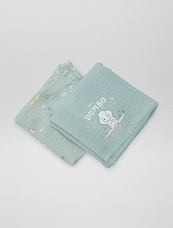Setje met 2 luierdoeken 'Dumbo' 'Disney'