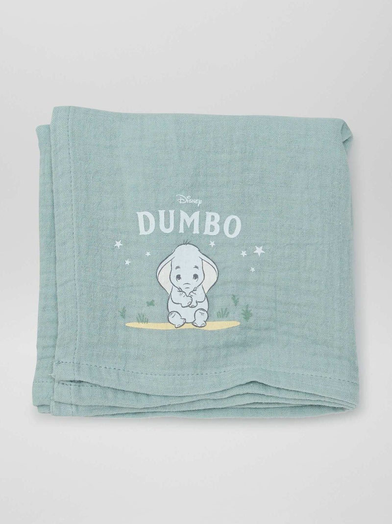 Setje met 2 luierdoeken 'Dumbo' 'Disney' GROEN - Kiabi
