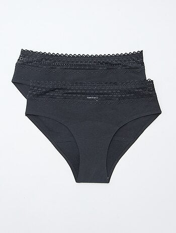 Setje met 2 menstruatiehipsters - lichte menstruatie