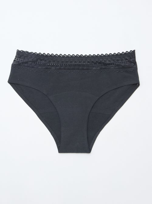 Setje met 2 menstruatiehipsters - lichte menstruatie - Kiabi