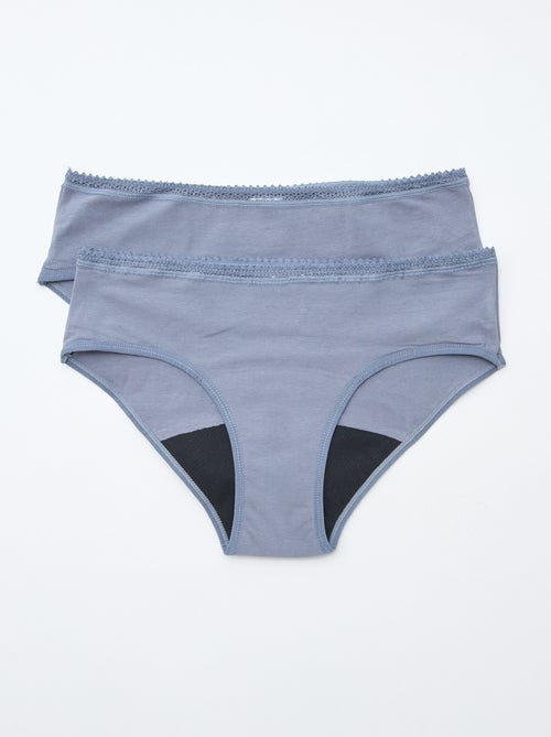 Setje met 2 menstruatiehipsters - Normaal bloedverlies - Kiabi