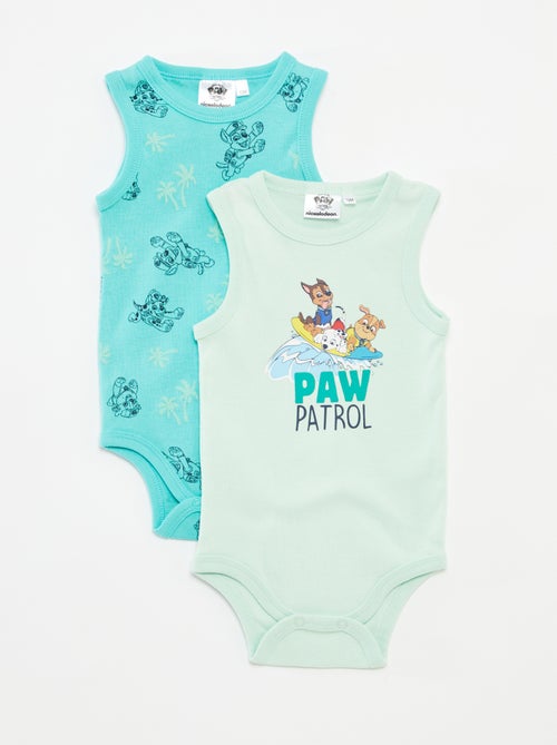 Setje met 2 mouwloze rompertjes 'PAW Patrol' - Kiabi