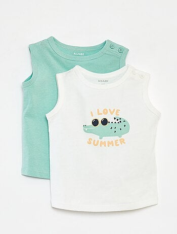 Setje met 2 mouwloze tops