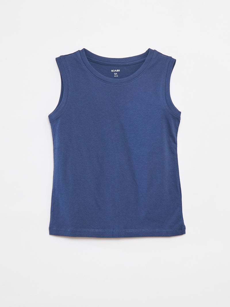 Setje met 2 mouwloze tops met ronde hals Biege - Kiabi