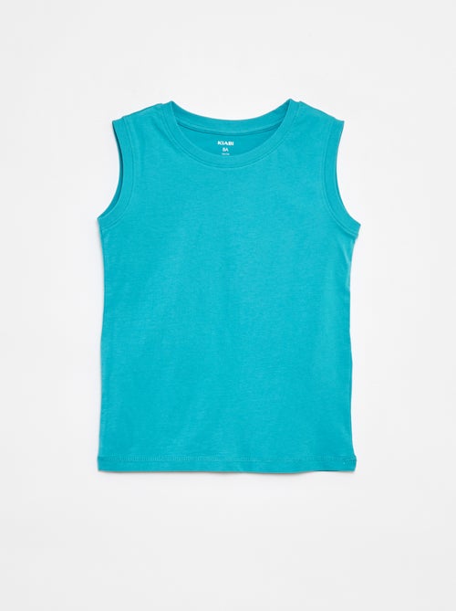 Setje met 2 mouwloze tops met ronde hals - Kiabi