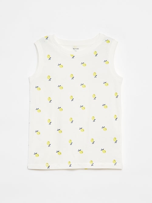 Setje met 2 mouwloze tops met ronde hals - Kiabi