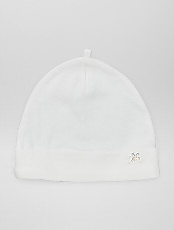 Setje met 2 mutsjes voor pasgeboren baby's