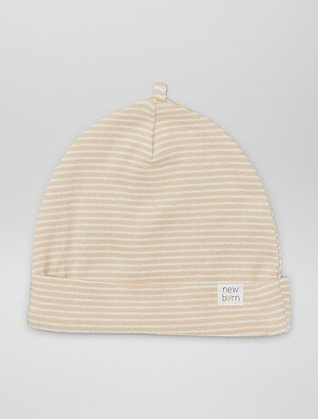 Setje met 2 mutsjes voor pasgeboren baby's