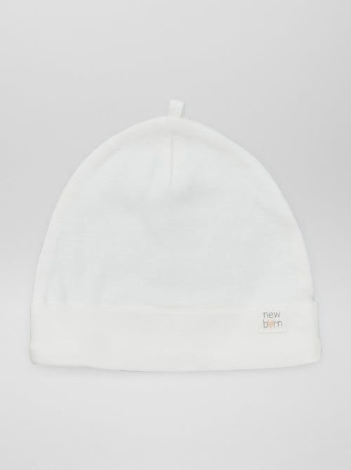 Setje met 2 mutsjes voor pasgeboren baby's - Kiabi