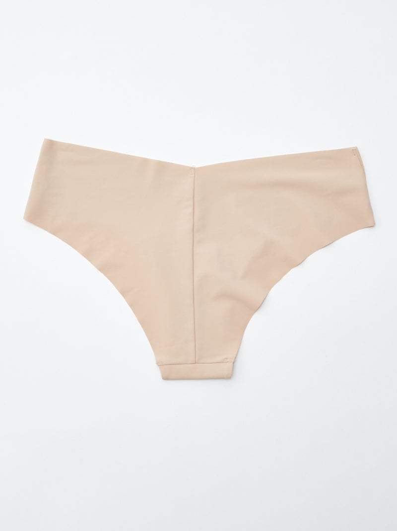 Setje met 2 onzichtbare hipsters in microvezel ROSE - Kiabi