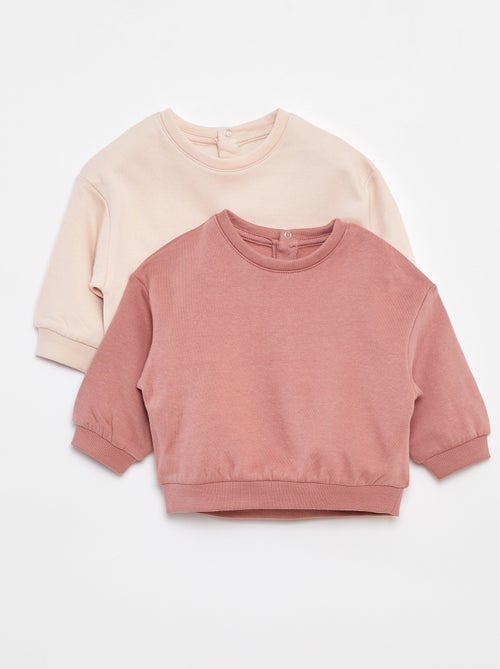Setje met 2 oversized effen sweaters - Kiabi