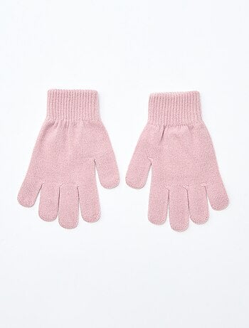 Setje met 2 paar gebreide handschoenen