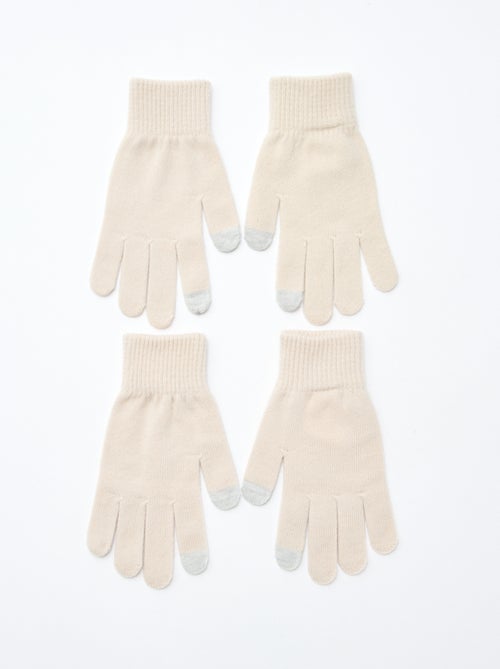Setje met 2 paar handschoenen - Kiabi