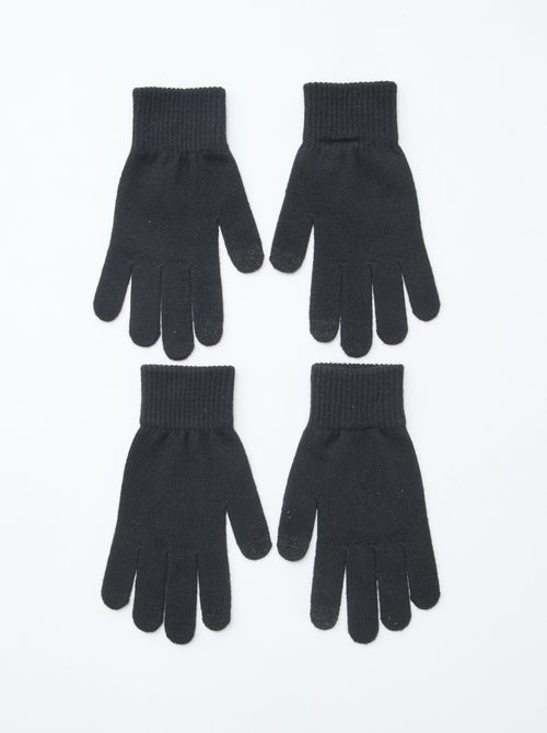 Setje met 2 paar handschoenen - Kiabi