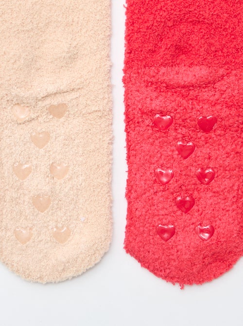 Setje met 2 paar knusse sokken - Kiabi