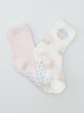 Setje met 2 paar sokken van teddyfleece ROSE - Kiabi