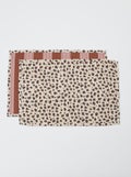Setje met 2 placemats 30 x 45 cm - Kiabi Home ROOD - Kiabi