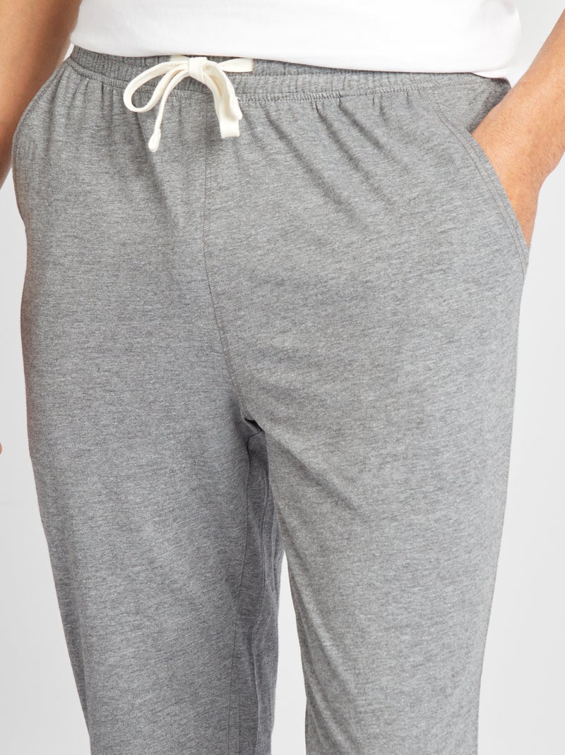 Setje met 2 pyjamabroeken ZWART - Kiabi
