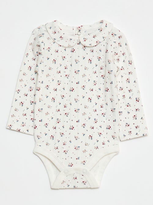 Setje met 2 rompertjes van pointelletricot - Kiabi