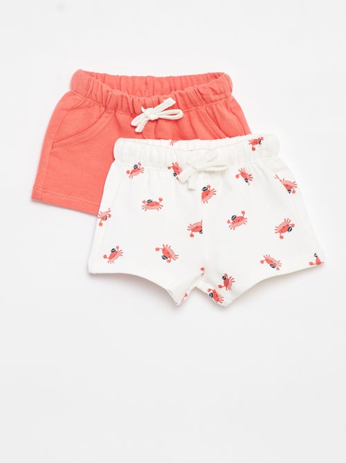 Setje met 2 shorts met koordjes - Kiabi