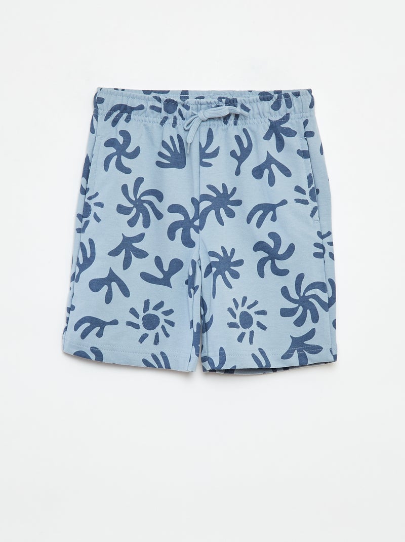 Setje met 2 shorts van joggingstof BLAUW - Kiabi