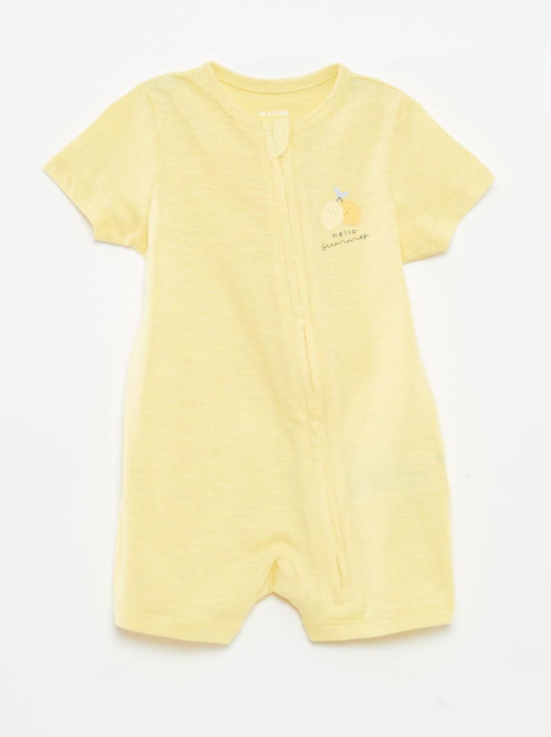 Setje met 2 slaappakjes met korte mouw BLAUW - Kiabi