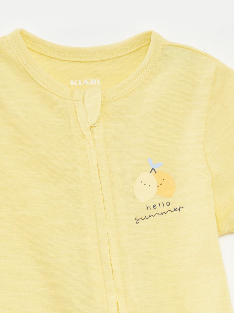 Setje met 2 slaappakjes met korte mouw BLAUW - Kiabi