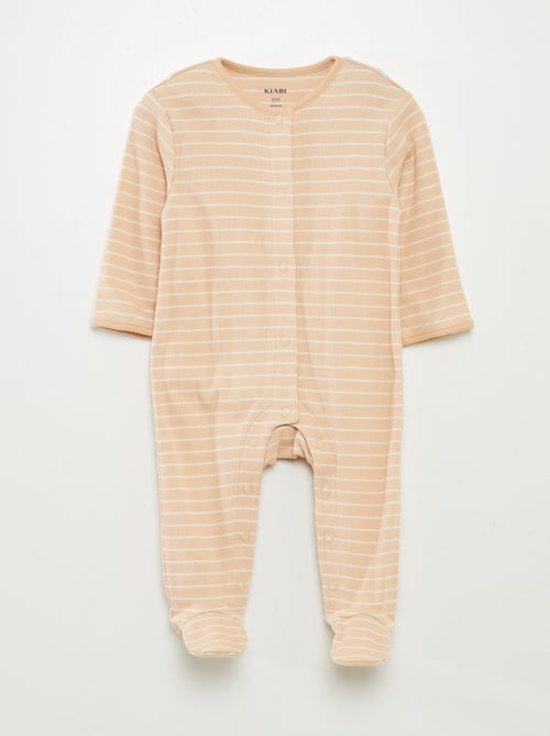 Setje met 2 slaappakjes met voetjes - Kiabi