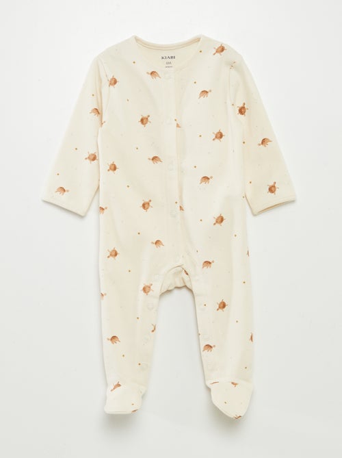 Setje met 2 slaappakjes met voetjes - Kiabi