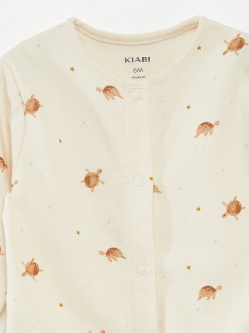 Setje met 2 slaappakjes met voetjes - Kiabi