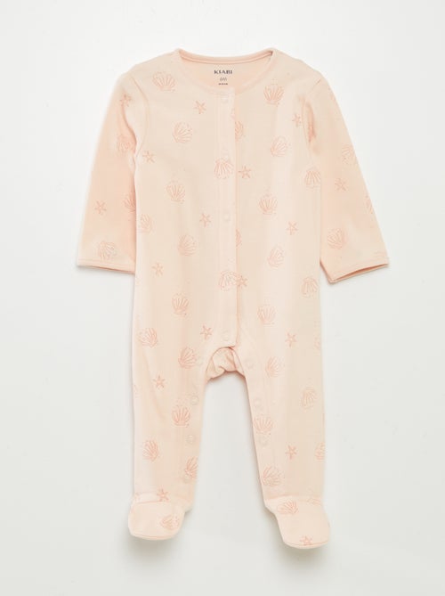 Setje met 2 slaappakjes met voetjes - Kiabi