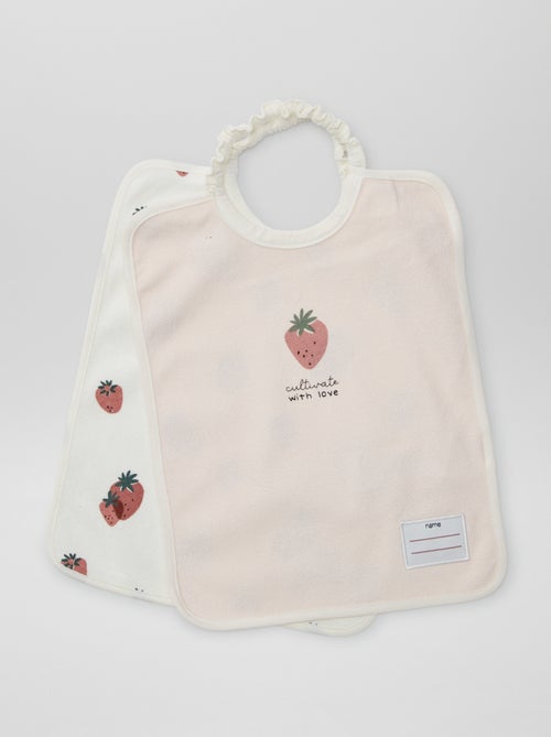 Setje met 2 slabbetjes met elastische halsopening - Kiabi