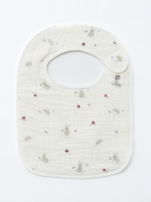 Setje met 2 slabbetjes van luchtig katoen en voering van badstof - Kiabi Setje met 2 slabbetjes van luchtig katoen en voering van badstof - Kiabi