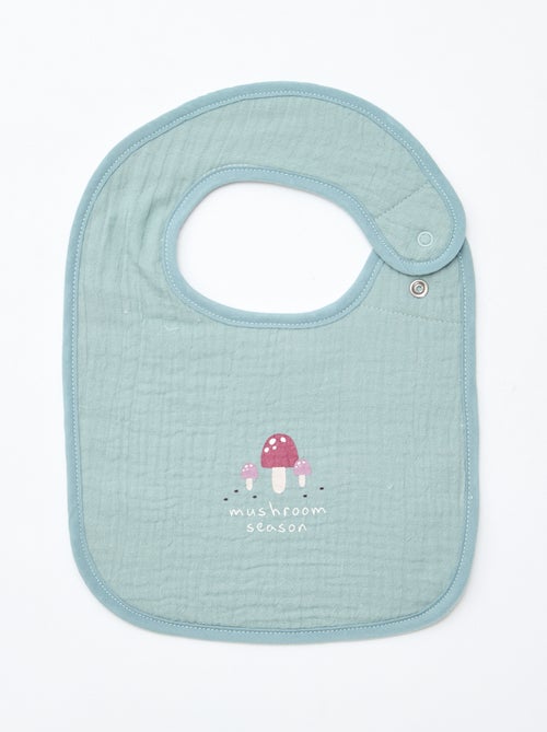 Setje met 2 slabbetjes van luchtig katoen en voering van badstof - Kiabi Setje met 2 slabbetjes van luchtig katoen en voering van badstof - Kiabi