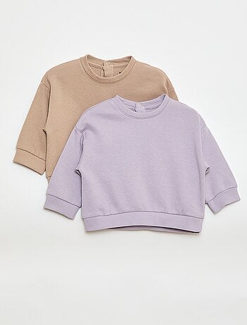 Setje met 2 sweaters van french terry