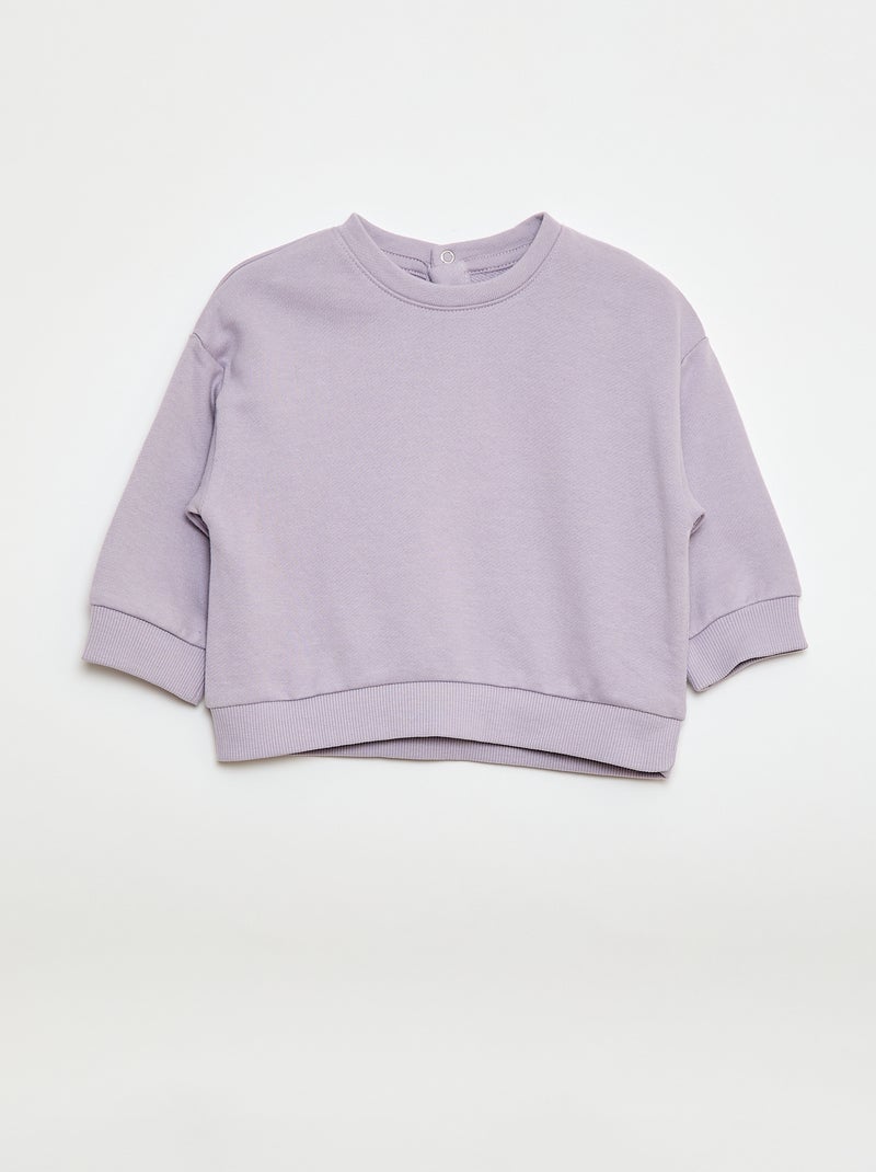 Setje met 2 sweaters van french terry Biege - Kiabi
