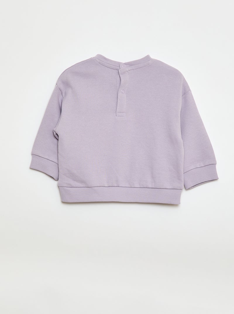 Setje met 2 sweaters van french terry Biege - Kiabi