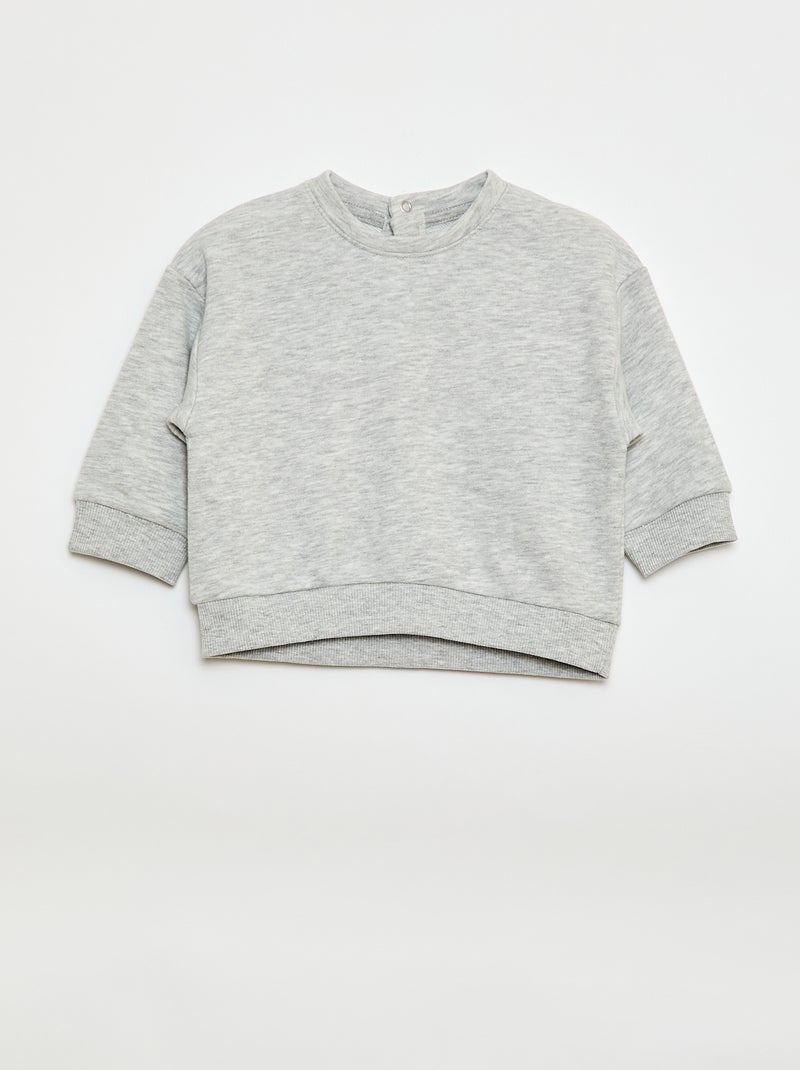 Setje met 2 sweaters van french terry Grijs - Kiabi