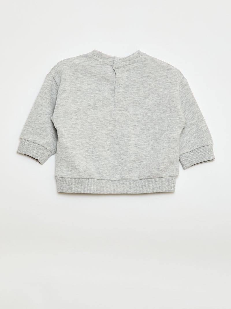 Setje met 2 sweaters van french terry Grijs - Kiabi