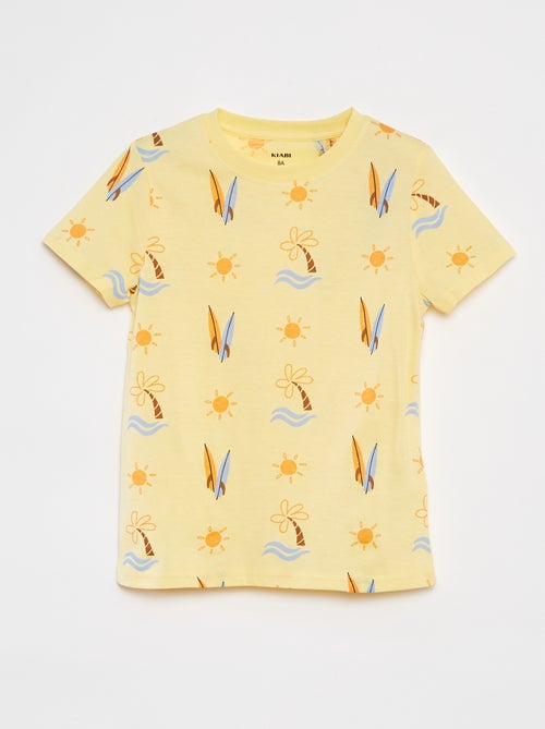 Setje met 2 T-shirts met korte mouw en ronde hals - Kiabi